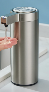 HygienioSense Automatischer Seifenspender aus Edelstahl 304 – Berührungsloser Sensor-Spender für Küche & Bad