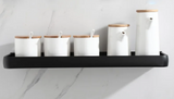 BlackEdge Eckregal ohne Bohren – Schwarzes Aluminium-Wandregal