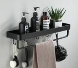 BlackEdge Eckregal ohne Bohren – Schwarzes Aluminium-Wandregal