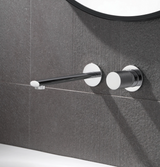 VELORIA Roségold Wandarmatur – Unterputz Waschtischmischer aus Messing | Minimalistisches Design | Langlebig & Elegant