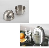 MiniSteel Swing Mülleimer – Edelstahl Tischabfalleimer 1,5L | Hygienischer Schwingdeckel | Kompakt & Elegant
