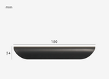 CURVONA Muschelgriff Antik Messing – 64 mm Möbelgriff | Vintage Schubladengriff im Landhausstil