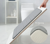 CloudComfort Memory-Schaum Badematte – rutschfeste & wasserabsorbierende Badezimmermatte | extra weich, maschinenwaschbar & modernes 3D-Streifendesign