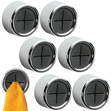 StickMount Pro Selbstklebender Handtuchhalter Wandhalterung ohne Bohren | runder Handtuchhaken für Bad & Küche | platzsparende Premium-Klebemontage