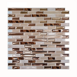 GoldenAura Pro Selbstklebende 3D-Goldmosaik-Wandfliesen aus Premium-PET – Wasserfeste Luxus-Rückwand für Küche, Bad & Wohnräume | Elegante Peel & Stick Designfliesen in Goldoptik