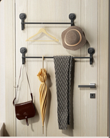 FlexHold Handtuchstange ohne Bohren – 40 cm Wandhalter mit Saugsystem in Mattschwarz, abnehmbar & vielseitig