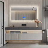 ThermaLux XL LED-Badezimmerspiegel – Eleganter LED-Spiegel mit Temperaturanzeige, Antibeschlag & einstellbarer Beleuchtung