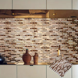 GoldenAura Pro Selbstklebende 3D-Goldmosaik-Wandfliesen aus Premium-PET – Wasserfeste Luxus-Rückwand für Küche, Bad & Wohnräume | Elegante Peel & Stick Designfliesen in Goldoptik