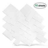 TileCraft Premium 3D Fliesenoptik Wandaufkleber Selbstklebend Hitzebeständig 10er Set – Wasserfeste PET Fliesensticker Küche & Bad | Moderne Renovierungslösung ohne Fliesenarbeiten | Realistische Wandverkleidung im 3D Design