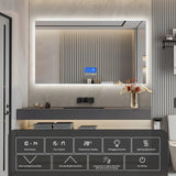 LumaVision LED-Badezimmerspiegel – Moderner rechteckiger LED-Spiegel