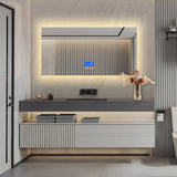 ThermaLux XL LED-Badezimmerspiegel – Eleganter LED-Spiegel mit Temperaturanzeige, Antibeschlag & einstellbarer Beleuchtung