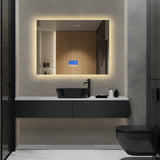 LumaVision LED-Badezimmerspiegel – Moderner rechteckiger LED-Spiegel