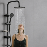 RainFlex Badewannen Duschsystem mit Regendusche – Höhenverstellbares Komplettset | Handbrause & Thermokomfort | Modernes Design