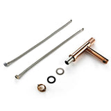 AureliaVanta Waschbeckenarmatur Roségold Einhebelmischer – Messing Mischbatterie | Luxuriöses Design | Langlebige Keramiktechnik