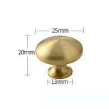 ORIENTA Möbelknopf aus Messing Gold – Chinesischer Vintage Schrankgriff | Elegantes Design | Langlebige Qualität