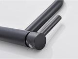 EleganceFlow Waschbeckenarmatur Einhebel – Badarmatur in Schwarz oder Gold | Warm- & Kaltwasser Mischer | Modernes Design