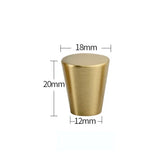 ORIENTA Möbelknopf aus Messing Gold – Chinesischer Vintage Schrankgriff | Elegantes Design | Langlebige Qualität