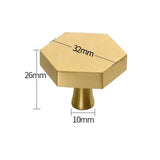 ORIENTA Möbelknopf aus Messing Gold – Chinesischer Vintage Schrankgriff | Elegantes Design | Langlebige Qualität
