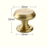 ORIENTA Möbelknopf aus Messing Gold – Chinesischer Vintage Schrankgriff | Elegantes Design | Langlebige Qualität