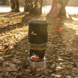 Fire-Maple FMS-X1 Trekkingkocher – Kompaktes Gas-Kochsystem mit Topf & Wärmetauscher | 30 % Höhere Wärmeeffizienz | Piezozünder für Outdoor & Bergtouren