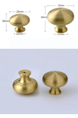 ORIENTA Möbelknopf aus Messing Gold – Chinesischer Vintage Schrankgriff | Elegantes Design | Langlebige Qualität