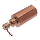 LUMAREVA Roségold Seifenspender – Edelstahl Pumpflasche | Nachfüllbar & Hygienisch | Elegantes Bad- & Küchenaccessoire