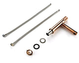 AureliaVanta Waschbeckenarmatur Roségold Einhebelmischer – Messing Mischbatterie | Luxuriöses Design | Langlebige Keramiktechnik