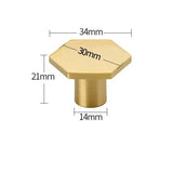 ORIENTA Möbelknopf aus Messing Gold – Chinesischer Vintage Schrankgriff | Elegantes Design | Langlebige Qualität