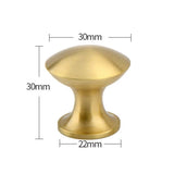 ORIENTA Möbelknopf aus Messing Gold – Chinesischer Vintage Schrankgriff | Elegantes Design | Langlebige Qualität