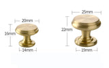 ORIENTA Möbelknopf aus Messing Gold – Chinesischer Vintage Schrankgriff | Elegantes Design | Langlebige Qualität