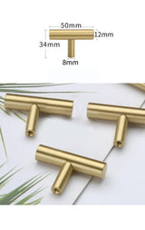 ORIENTA Möbelknopf aus Messing Gold – Chinesischer Vintage Schrankgriff | Elegantes Design | Langlebige Qualität