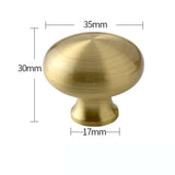 ORIENTA Möbelknopf aus Messing Gold – Chinesischer Vintage Schrankgriff | Elegantes Design | Langlebige Qualität