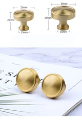 ORIENTA Möbelknopf aus Messing Gold – Chinesischer Vintage Schrankgriff | Elegantes Design | Langlebige Qualität