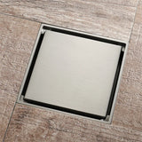 ROSEFLOW Quadrat Duschablauf 10×10 cm – Edelstahl 304 Roségold | Geruchsstopp & Filtersieb | Moderner Bodenablauf