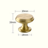 ORIENTA Möbelknopf aus Messing Gold – Chinesischer Vintage Schrankgriff | Elegantes Design | Langlebige Qualität