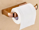 VINTARA Messing Toilettenpapierhalter – Wandhalter für WC-Rollen | Gebürstetes Design | Robust & Feuchtigkeitsbeständig