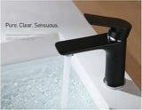 Auralis Premium Waschtischarmatur Einhebel Messing Farbdesign Warm- und Kaltwasser Einloch – Moderne Badezimmerarmatur in Rosa, Weiß oder Schwarz | Stilvoller Design Wasserhahn | Kratzfeste Lackoberfläche & langlebige Qualität