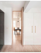 MARBLEA Nordic Möbelgriff – Marmor & Messing | Skandinavischer Designgriff für Schränke & Schubladen