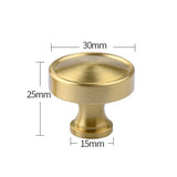 ORIENTA Möbelknopf aus Messing Gold – Chinesischer Vintage Schrankgriff | Elegantes Design | Langlebige Qualität
