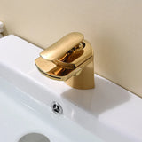 AQUACASCADA Wasserfall Waschbeckenarmatur – Messing Einhebelmischer | Breiter Auslauf | Modernes Spa-Design
