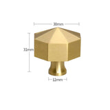 ORIENTA Möbelknopf aus Messing Gold – Chinesischer Vintage Schrankgriff | Elegantes Design | Langlebige Qualität