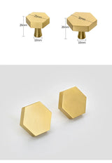 ORIENTA Möbelknopf aus Messing Gold – Chinesischer Vintage Schrankgriff | Elegantes Design | Langlebige Qualität
