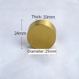 ORIENTA Möbelknopf aus Messing Gold – Chinesischer Vintage Schrankgriff | Elegantes Design | Langlebige Qualität