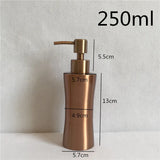 AureliaPure Seifenspender Edelstahl Roségold – Flüssigseifenspender | Hygienische Dosierung | Elegantes Badaccessoire