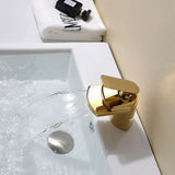 AQUACASCADA Wasserfall Waschbeckenarmatur – Messing Einhebelmischer | Breiter Auslauf | Modernes Spa-Design