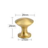 ORIENTA Möbelknopf aus Messing Gold – Chinesischer Vintage Schrankgriff | Elegantes Design | Langlebige Qualität