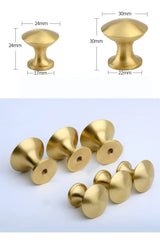 ORIENTA Möbelknopf aus Messing Gold – Chinesischer Vintage Schrankgriff | Elegantes Design | Langlebige Qualität