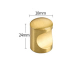 ORIENTA Möbelknopf aus Messing Gold – Chinesischer Vintage Schrankgriff | Elegantes Design | Langlebige Qualität
