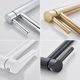 EleganceFlow Waschbeckenarmatur Einhebel – Badarmatur in Schwarz oder Gold | Warm- & Kaltwasser Mischer | Modernes Design