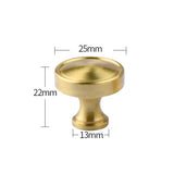ORIENTA Möbelknopf aus Messing Gold – Chinesischer Vintage Schrankgriff | Elegantes Design | Langlebige Qualität